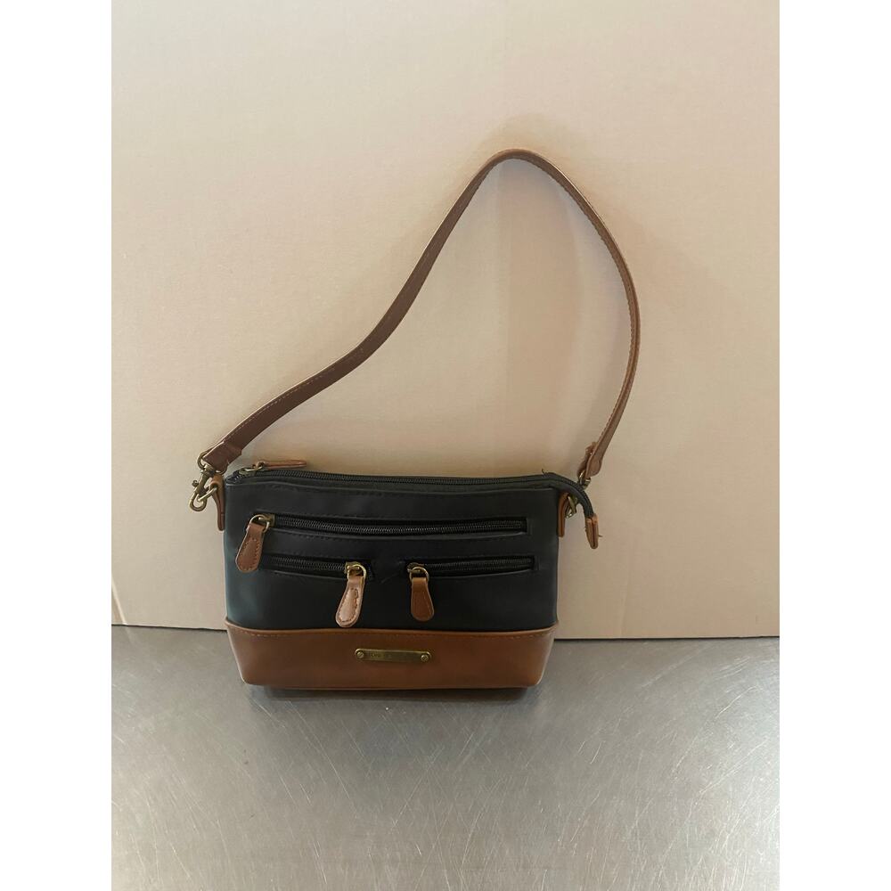 The Stone Mountain Navy Brown Leather Y2K Shoulder Bag 4 bags in 1